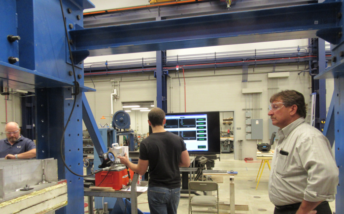 Mark Langer Overseeing Project